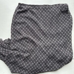 Vintage 90s Compagnie Int Express Whimsygoth Grunge Print Midi Flowy Skirt L